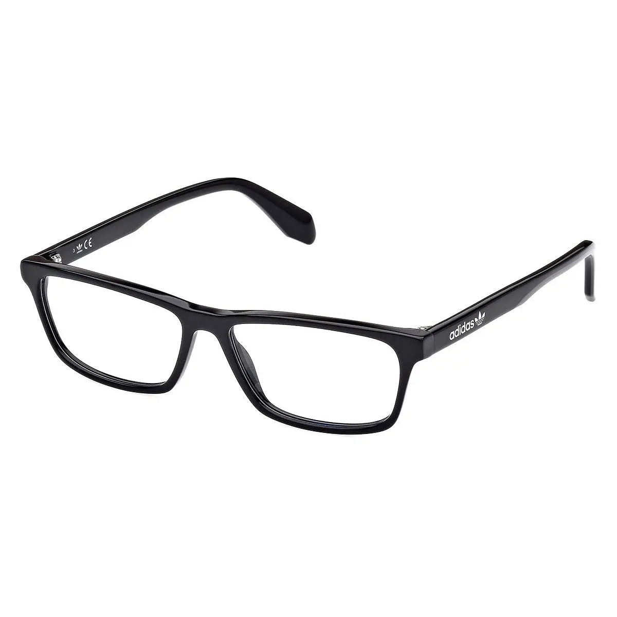 Adidas OR5042 001 Shiny Black Eyeglasses – 54‑14‑145 Rectangle Full‑rim Frame
