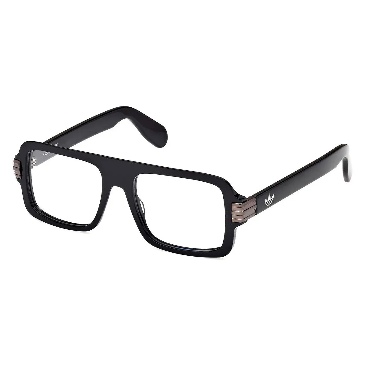 Adidas OR5114 001 Shiny Black Eyeglasses 53‑17‑145 Square Full‑rim Acetate Frame