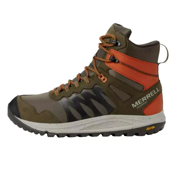 Merrell shoes - J066959 - J066959 - Olive Green Burnt Orange 2