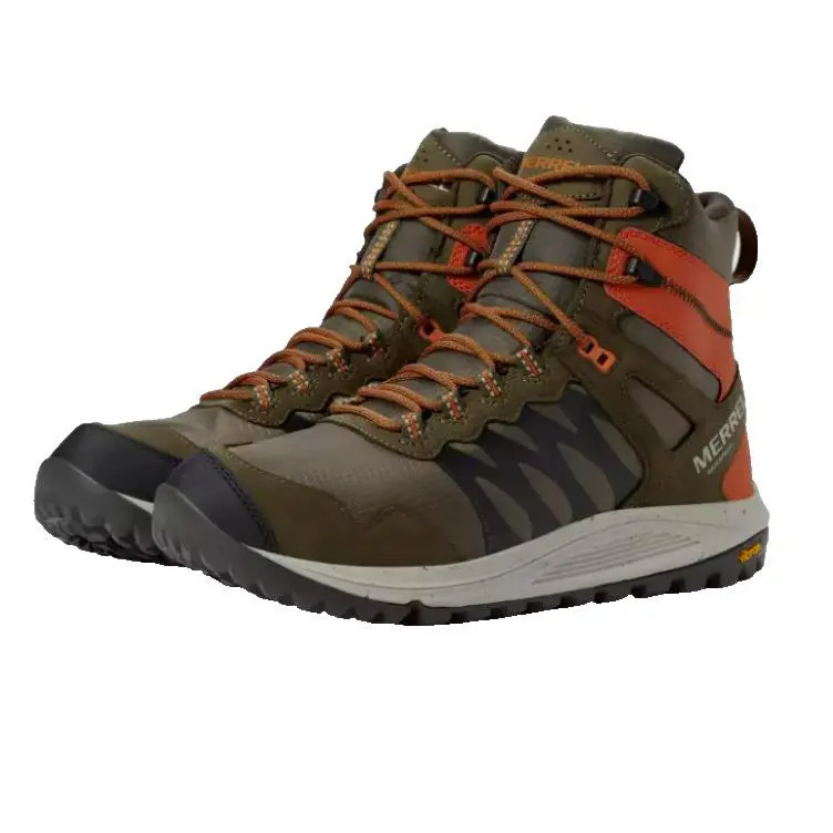 Merrell shoes - J066959 - J066959 - Olive Green Burnt Orange 3