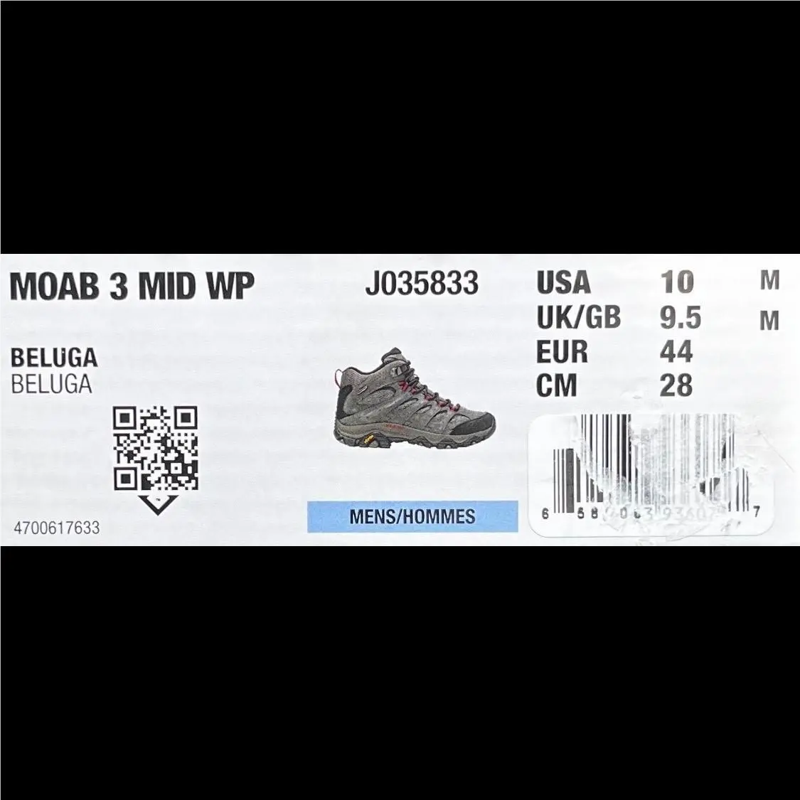 Merrell shoes - Moab 3 Mid WP - Moab Mid - J035833 - Beluga 16