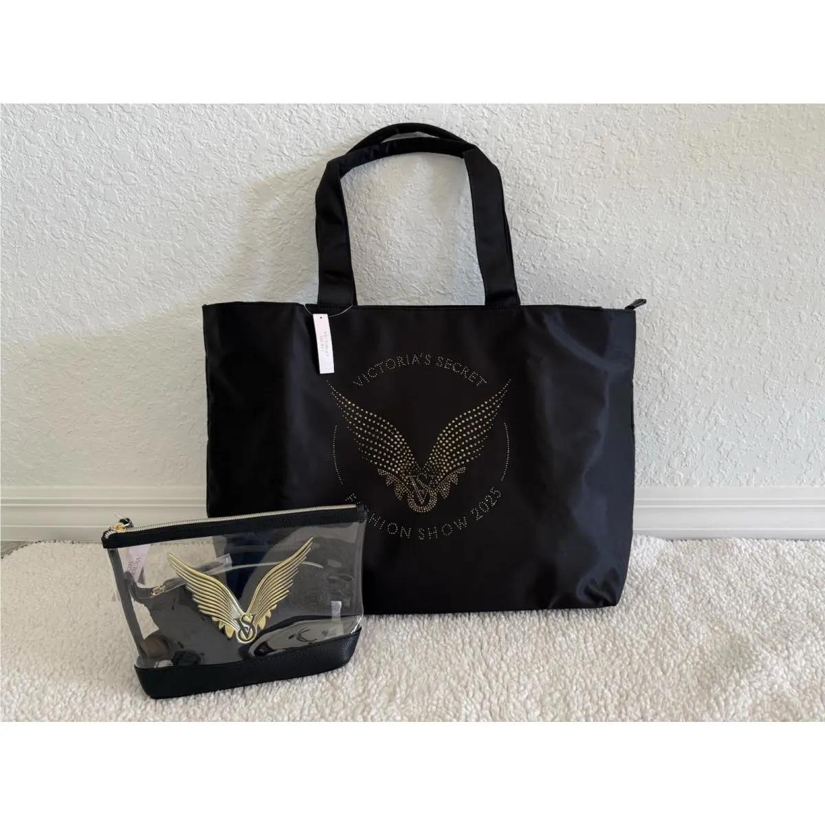 Womens Victorias Secret Tote Makeup Bag Fashion Show