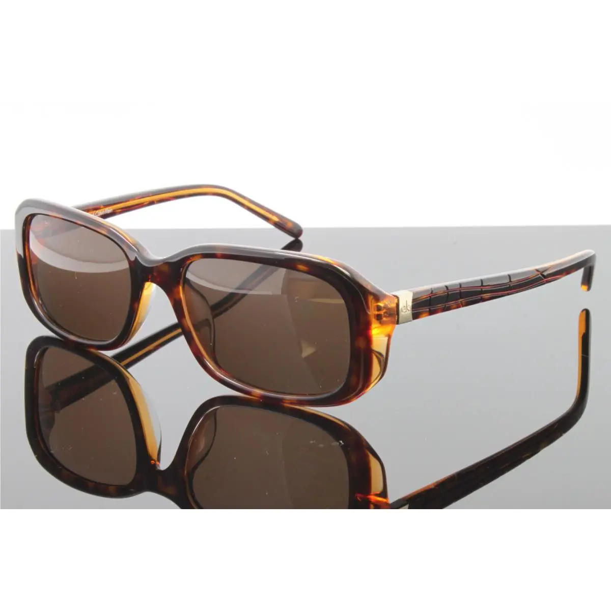 CK Calvin Klein Women`s Sunglasses CK4148S 004 Havana 54mm Brown Lens