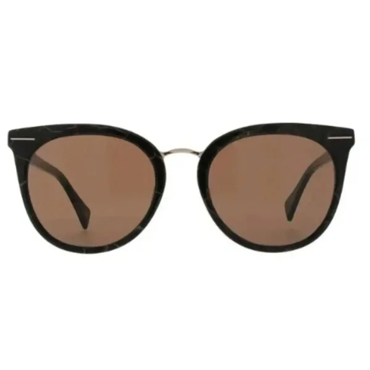 Yohji Yamamoto YY5006-134 Women`s Brown Round Frame/brown Lens Sunglasses