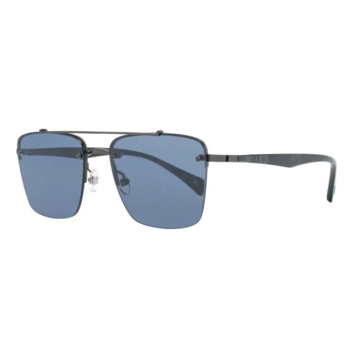 Yohji Yamamoto YY7001-901 Women`s Gray Square Frame/blue Lens Sunglasses