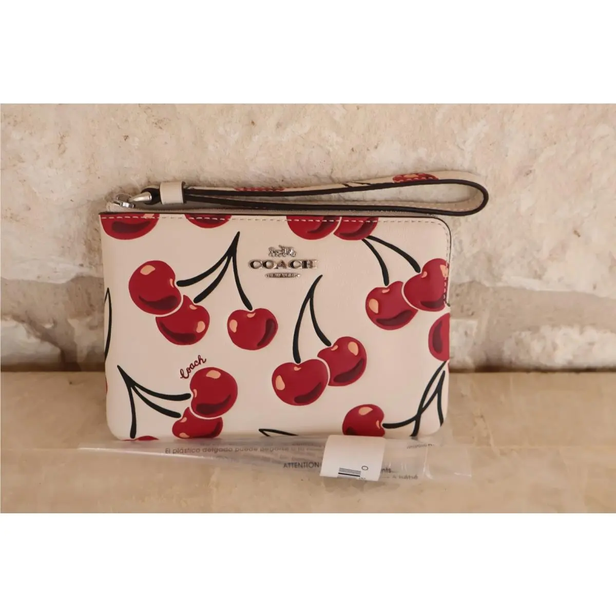 Coach  bag  - Handle/Strap: Chalk leather, Silver-tone chain link or open choice options, Hardware: Silver