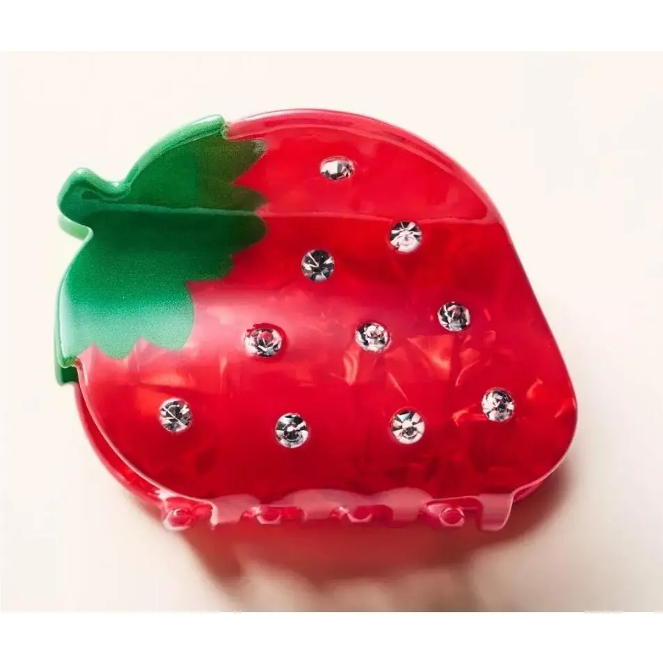New York x Target Collaboration Bags and Totes Strawberry Claw Hair Clip by Kate Spade