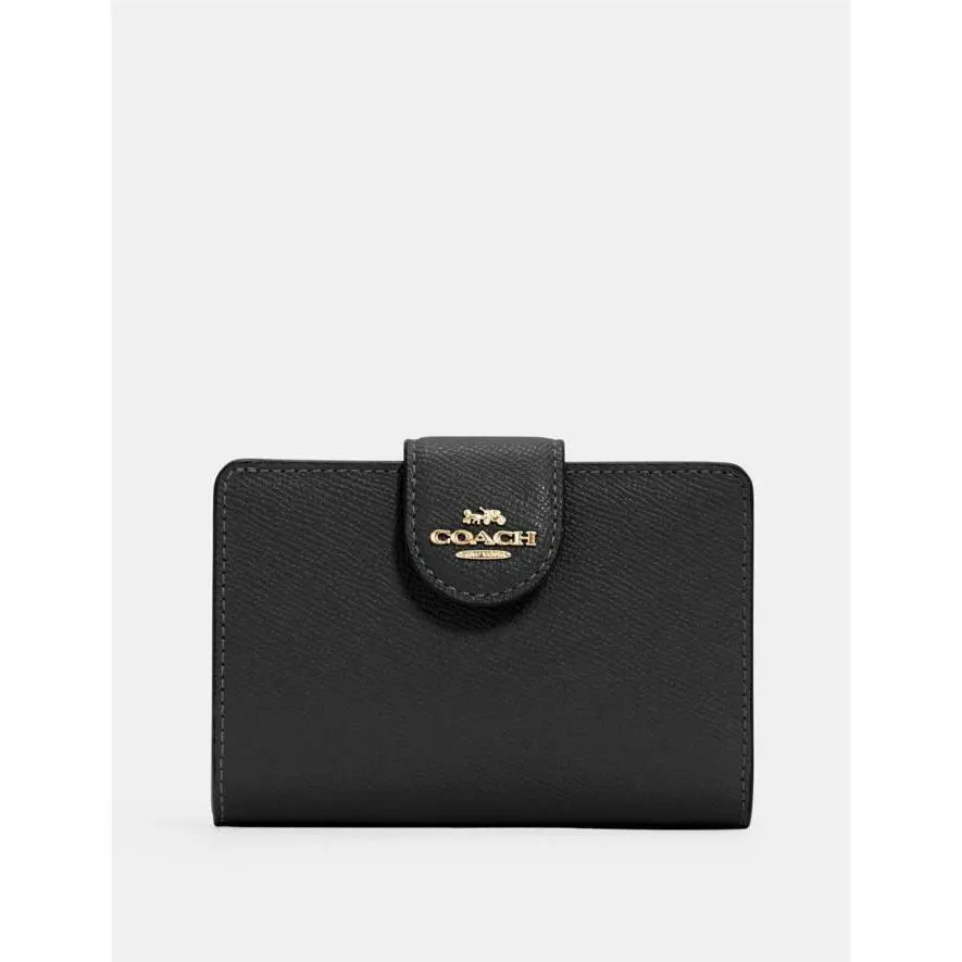 Medium Corner Zip Wallet 6390 IM/BLACK by Coach