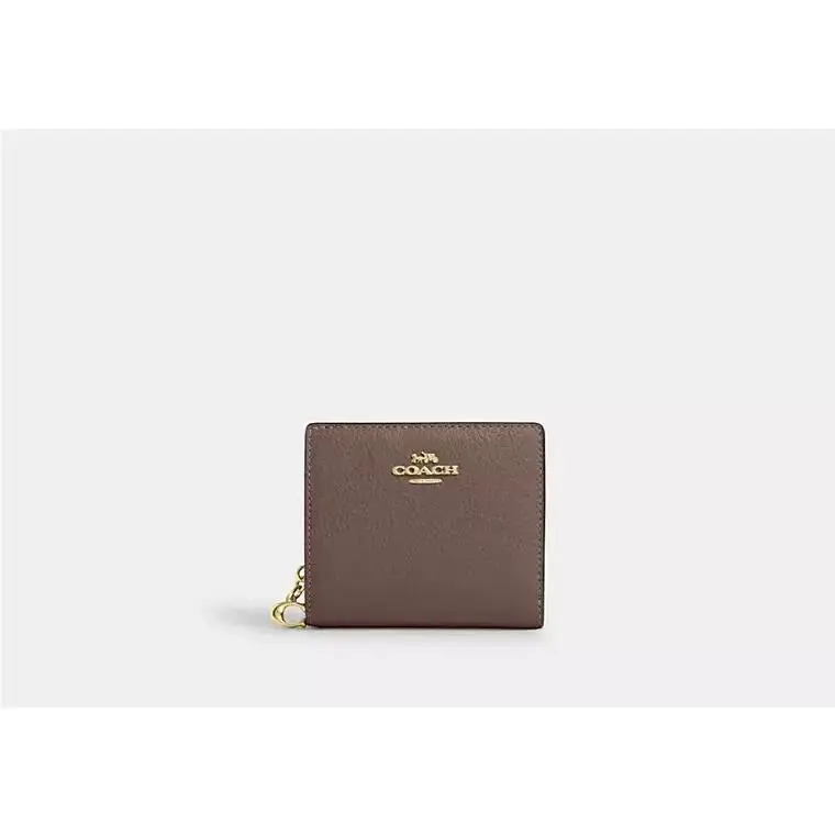 Snap Wallet ID Window C2862 GOLD/DARK STONE by Coach