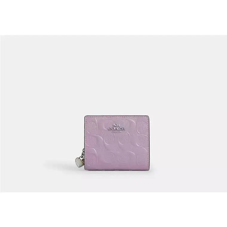 Snap Wallet ID Window CDF21 SILVER/LIGHT VIOLET by Coach