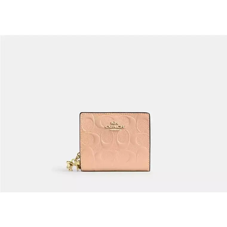Snap Wallet ID Window CFA23 GOLD/FADED BLUSH by Coach