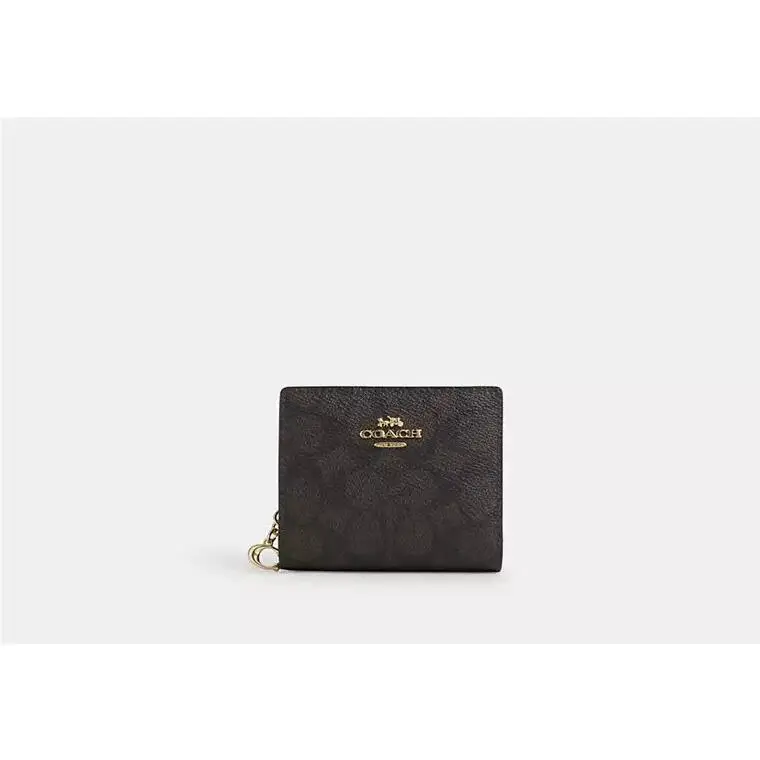 Snap Wallet ID Window CW789 GOLD/WALNUT/BLACK by Coach