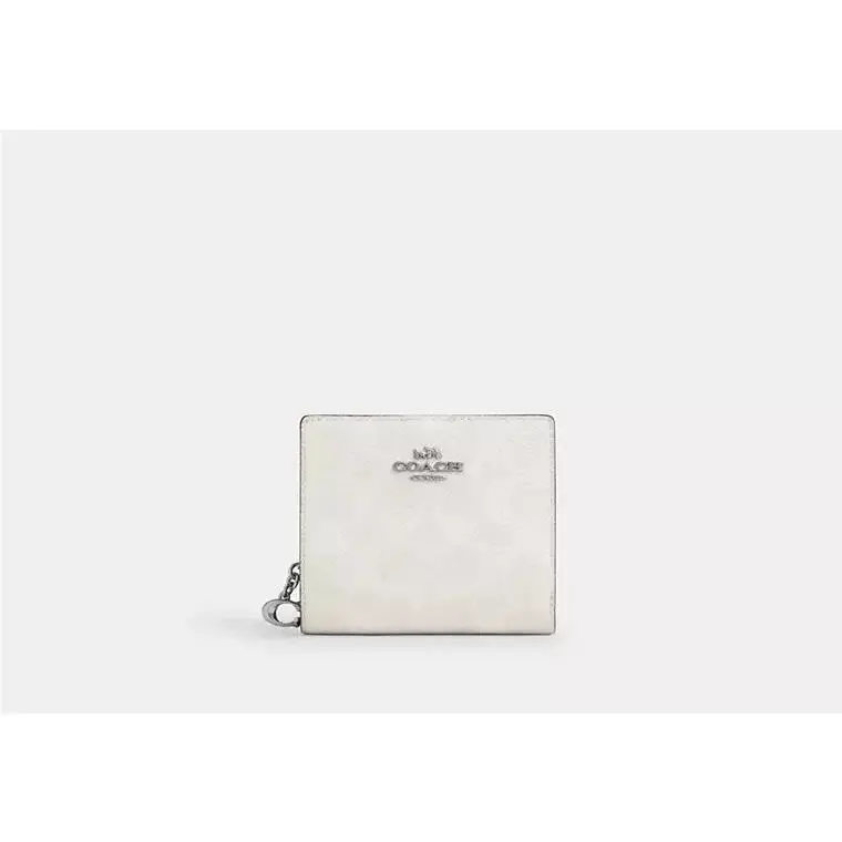 Snap Wallet ID Window CW789 SV/WHITE/CHALK by Coach