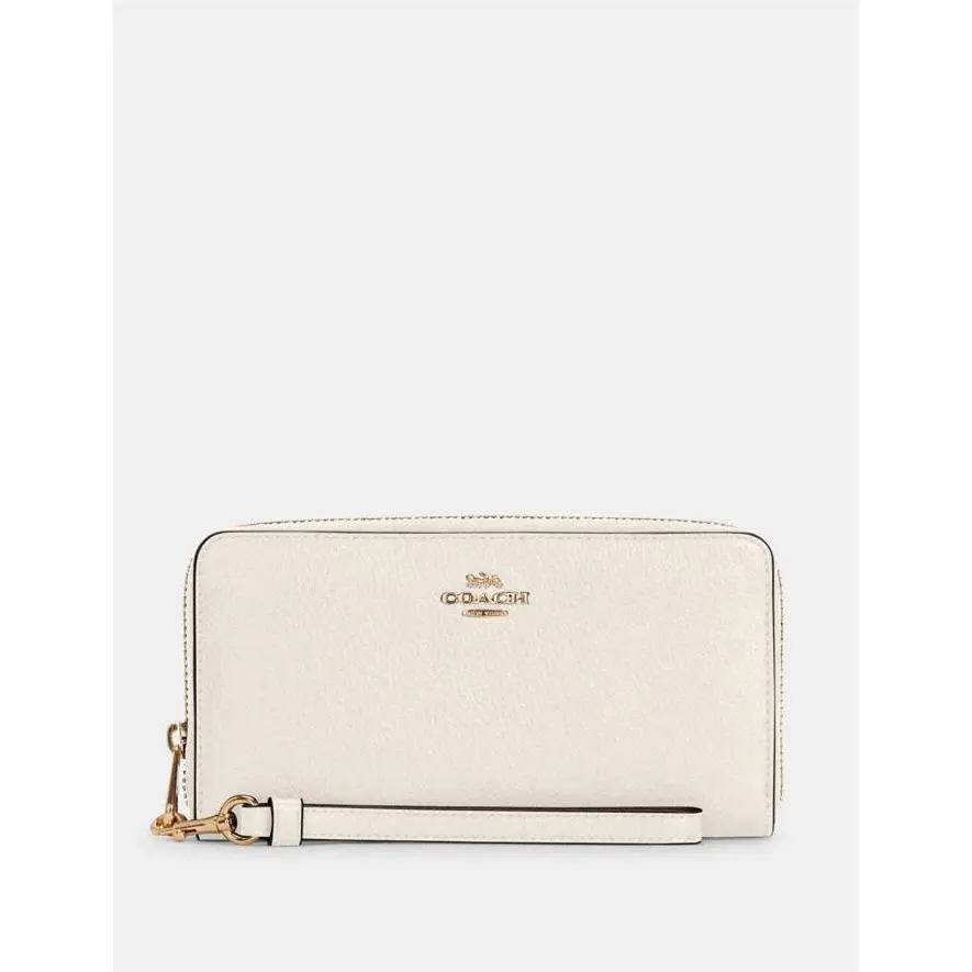Long Zip Around Wallet with Strap C4451 IM/CHALK by Coach