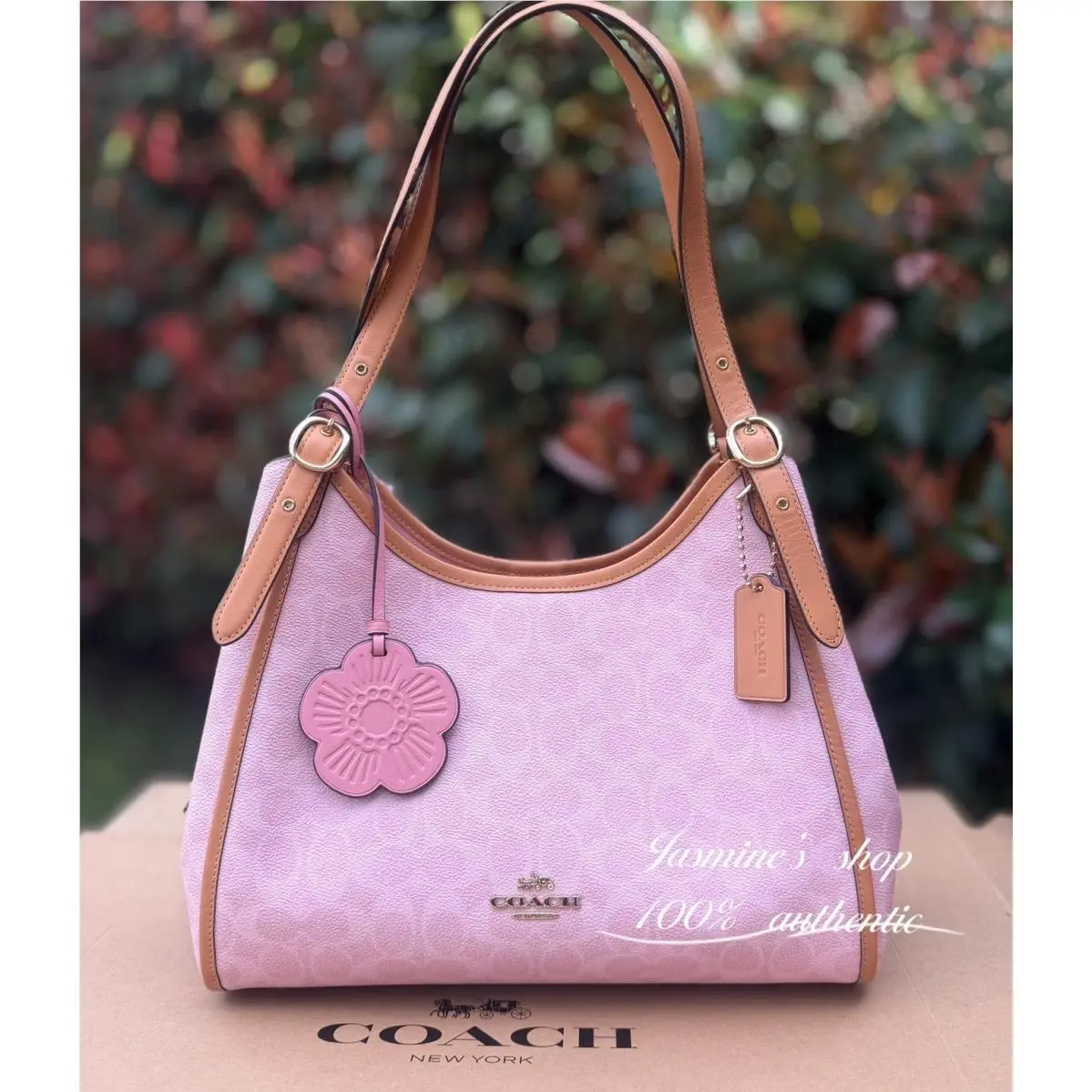 Erin Shoulder Bag In Pebble Leather CAQ86 CEL13/powder pink by Coach
