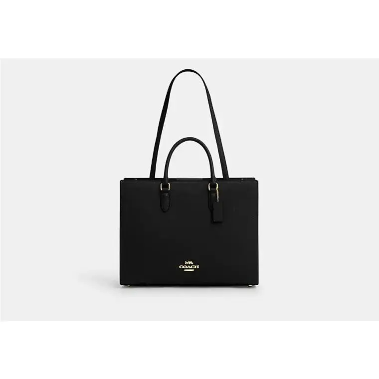 Maggie Tote Handbag CY666 GOLD/BLACK by Coach