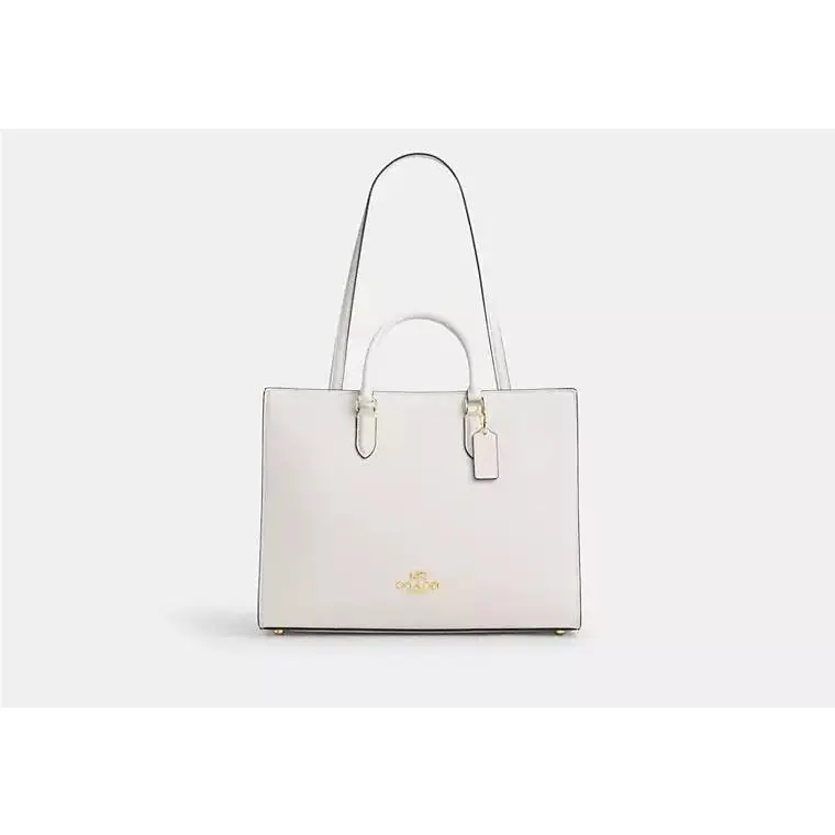 Maggie Tote Handbag CY666 GOLD/CHALK by Coach