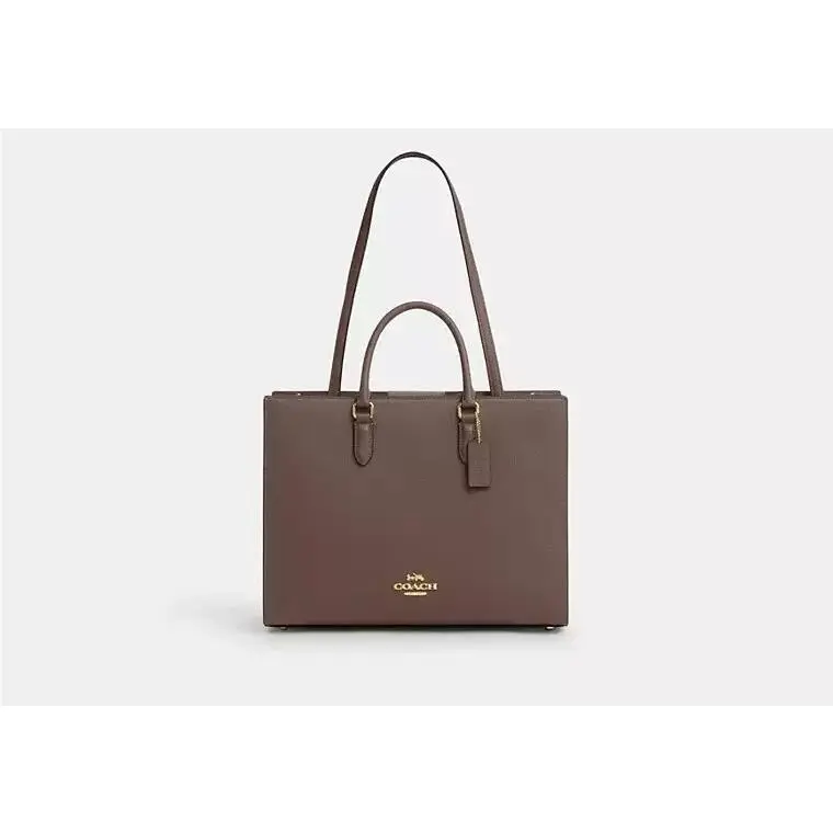Maggie Tote Handbag CY666 GOLD/DARK STONE by Coach