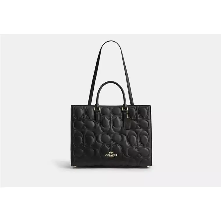 Maggie Tote Handbag CY672 GOLD/BLACK by Coach