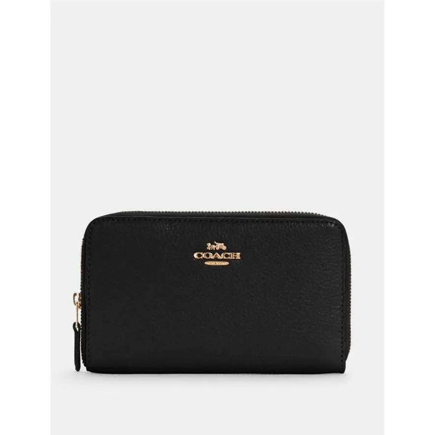 Medium ID Zip Around Wallet C4124 IM/BLACK by Coach