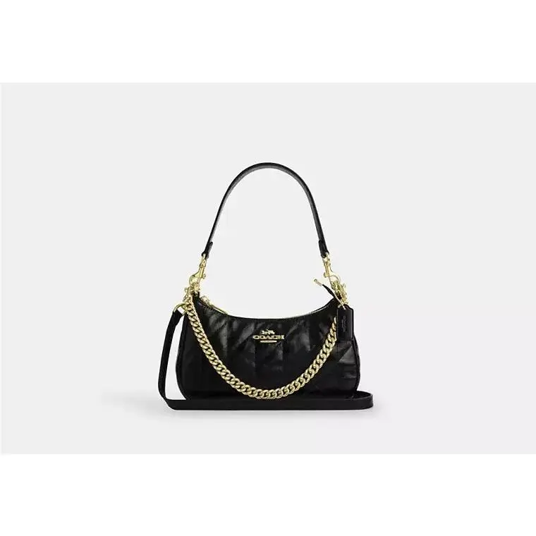 Teri Shoulder Bag CDY83 GOLD/BLACK by Coach