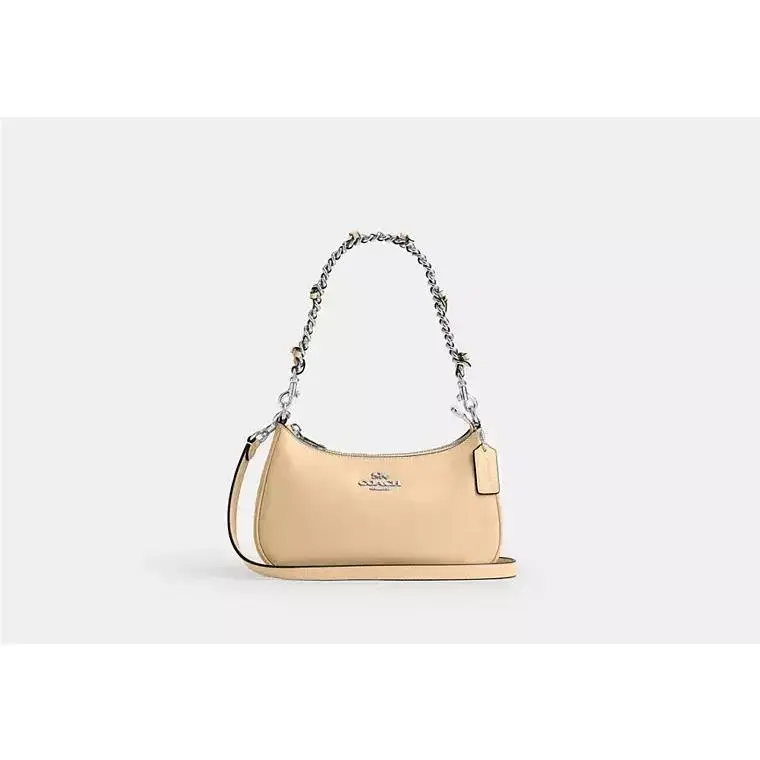 Teri Shoulder Bag CET65 SILVER/LIGHT SAND by Coach