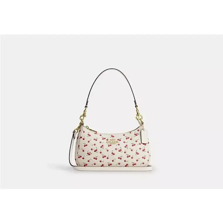 Teri Shoulder Bag CFG01 SMOOTH LEATHER/GOLD/CHALK MULTI by Coach