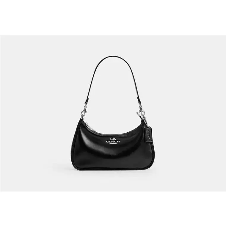 Teri Shoulder Bag CFQ12 SMOOTH LEATHER/SILVER/BLACK by Coach