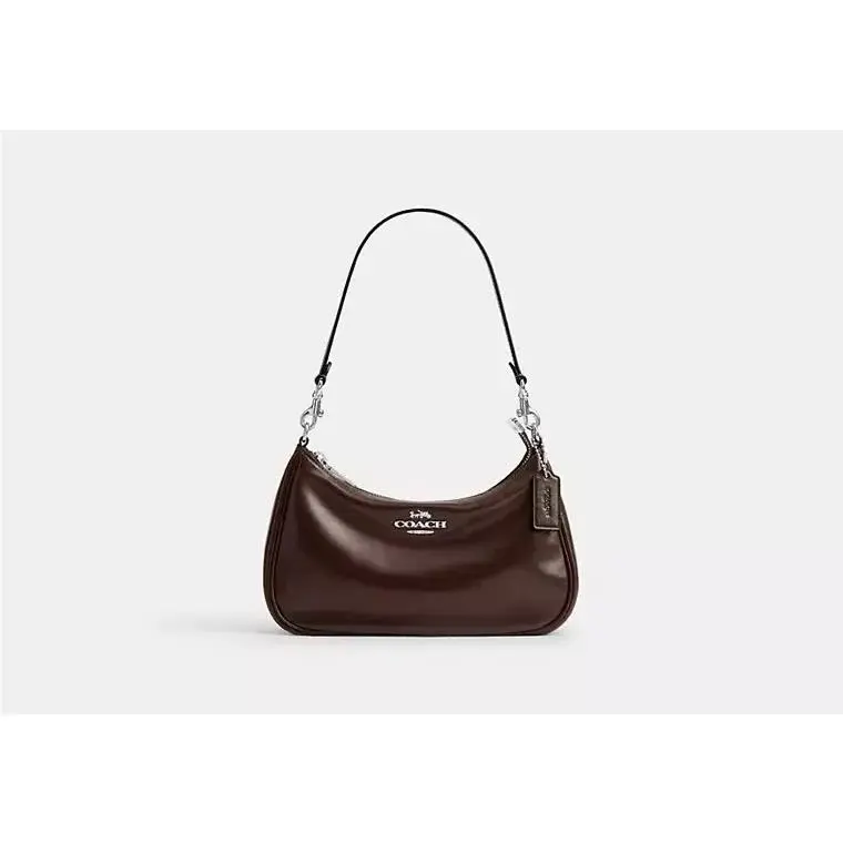 Teri Shoulder Bag CFQ12 SMOOTH LEATHER/SILVER/MAPLE by Coach