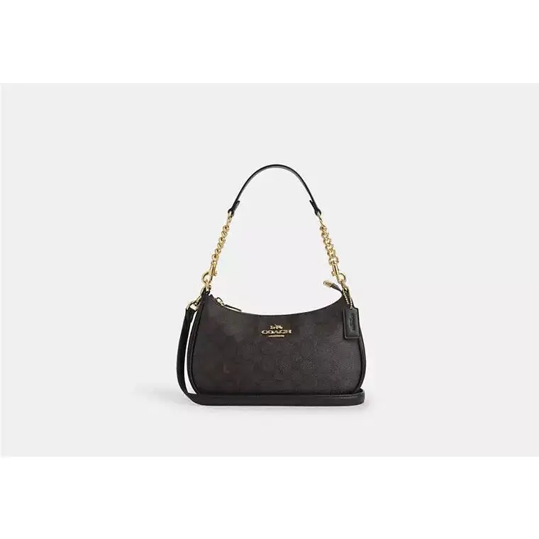 Teri Shoulder Bag CV933 IM/WALNUT/BLACK by Coach