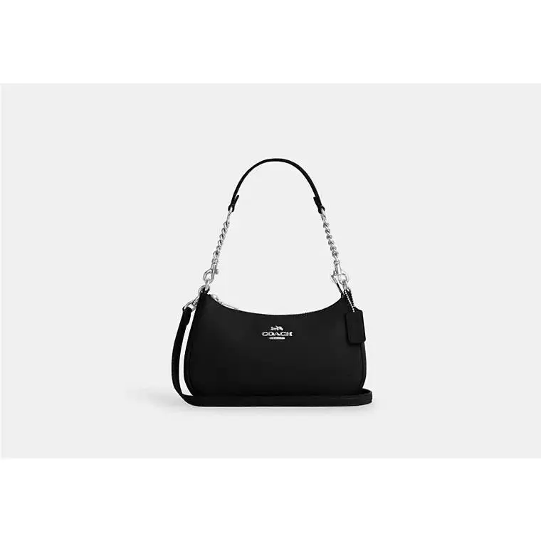 Teri Shoulder Bag CV934 SILVER/BLACK by Coach