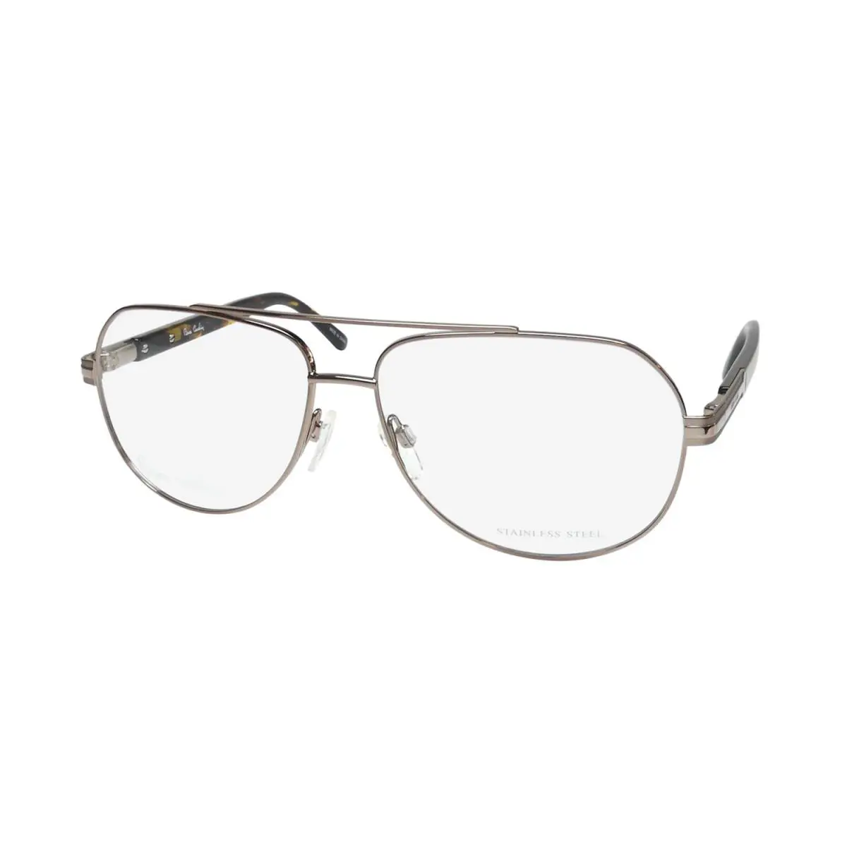Pierre Cardin 6844 Glasses Metal Plastic Brown Pilot Mens J7D 59-14-140