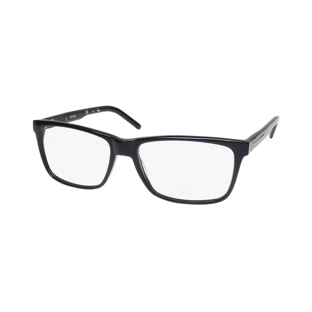 6144 Eyeglasses Rectangular 54-16-140 807 Black Plastic by Pierre Cardin