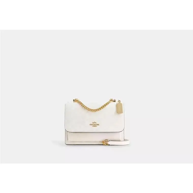 Klare Crossbody Chain Strap Bag CAL29 GOLD/WHIET/CHALK by Coach