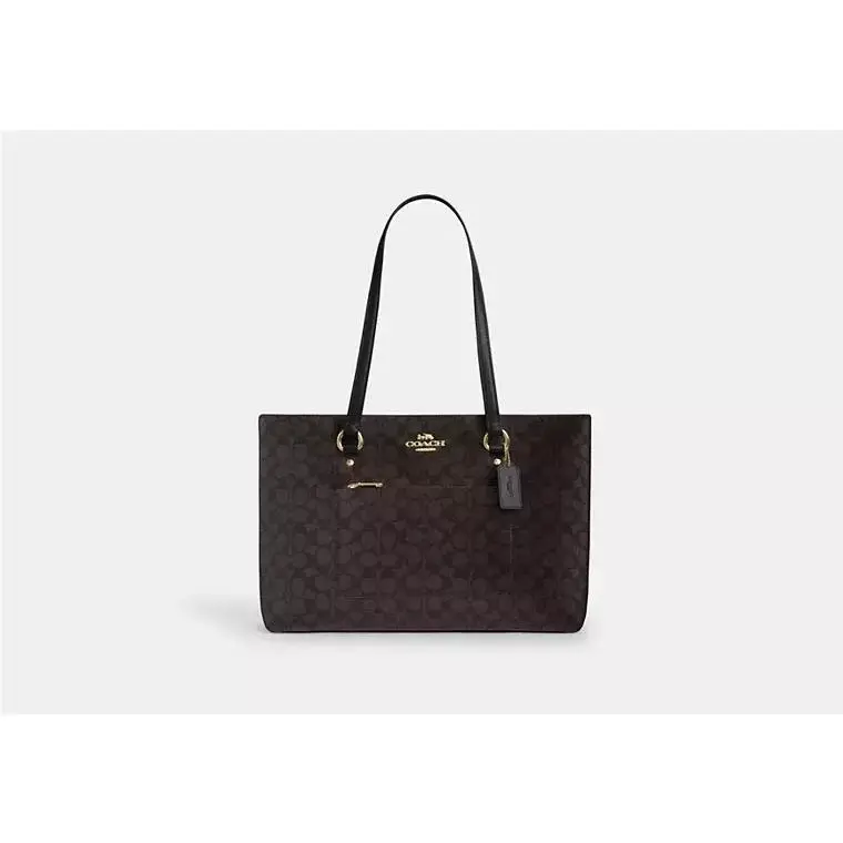 Station /gallery Tote Bag CCD69 GOLD/WALNUT/BLACK by Coach