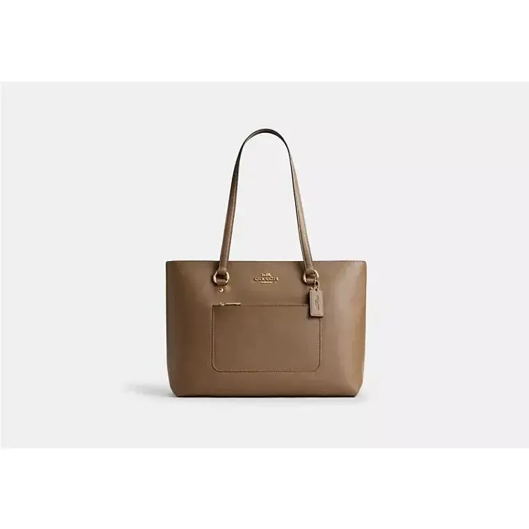 Station /gallery Tote Bag CCD71 GOLD/DARK STONE by Coach