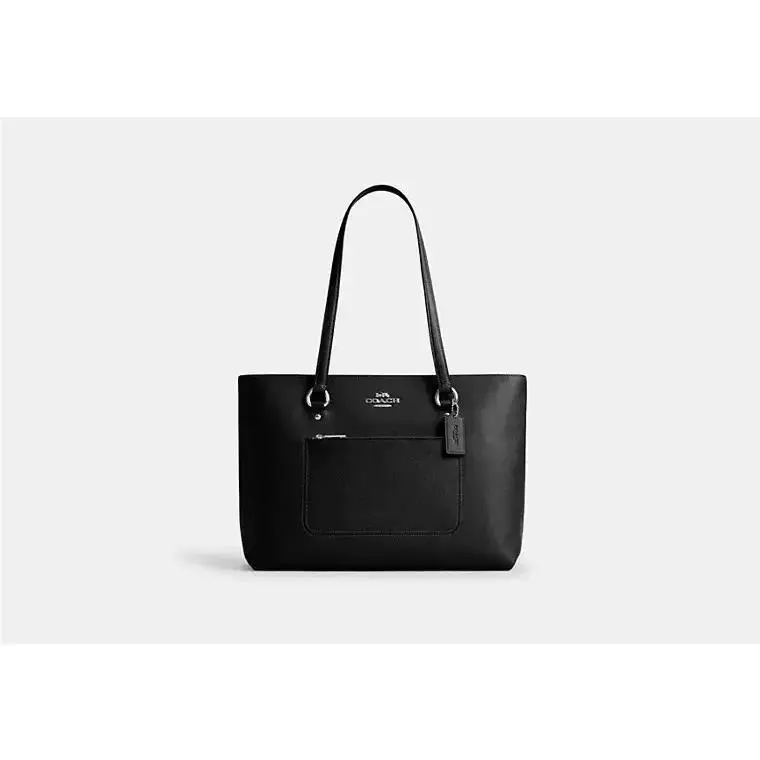 Station /gallery Tote Bag CCD71 SILVER/BLACK by Coach