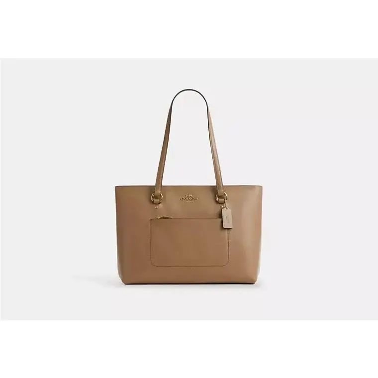 Station /gallery Tote Bag CEA65 GOLD/SANDY BEIGE by Coach