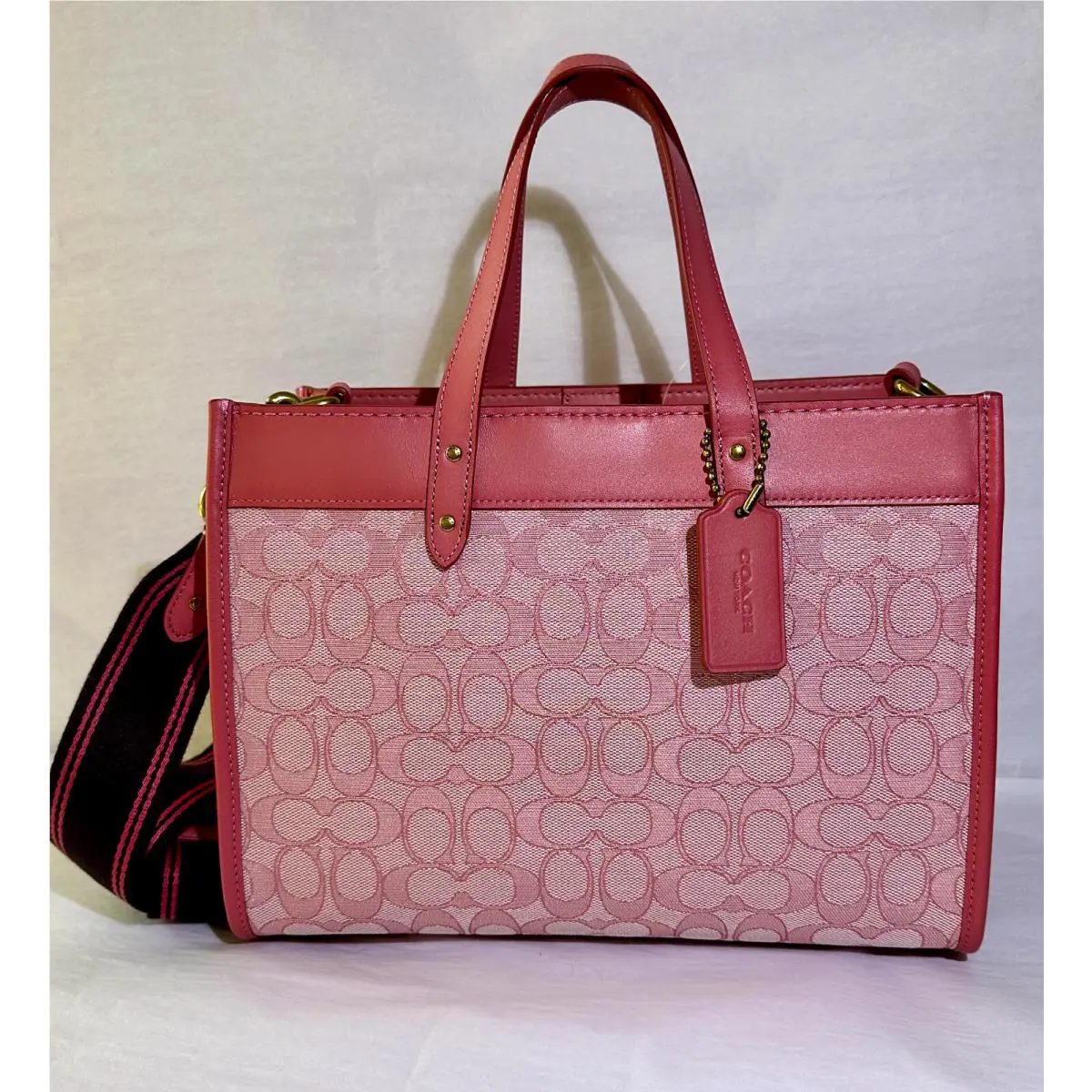 Coach Field 30 Signature Jacquard Tote