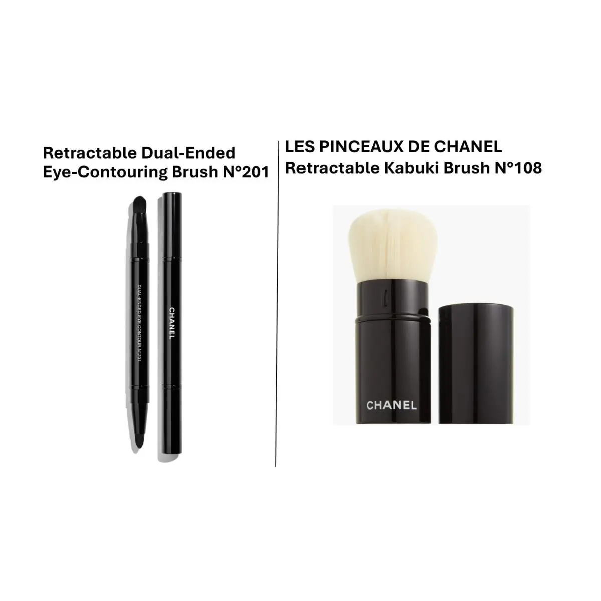 Chanel Les Pinceaux DE Chanel Retractable Kabuki Brush and 201 Eye Contour