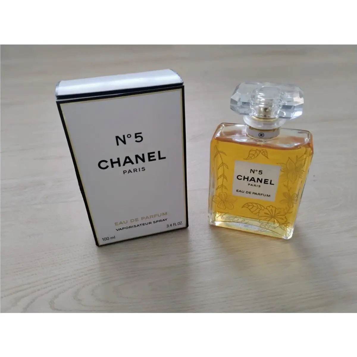 Chanel No 5 For Women 3.4 oz Eau de Perfum Spray Custom Engraved Bottle