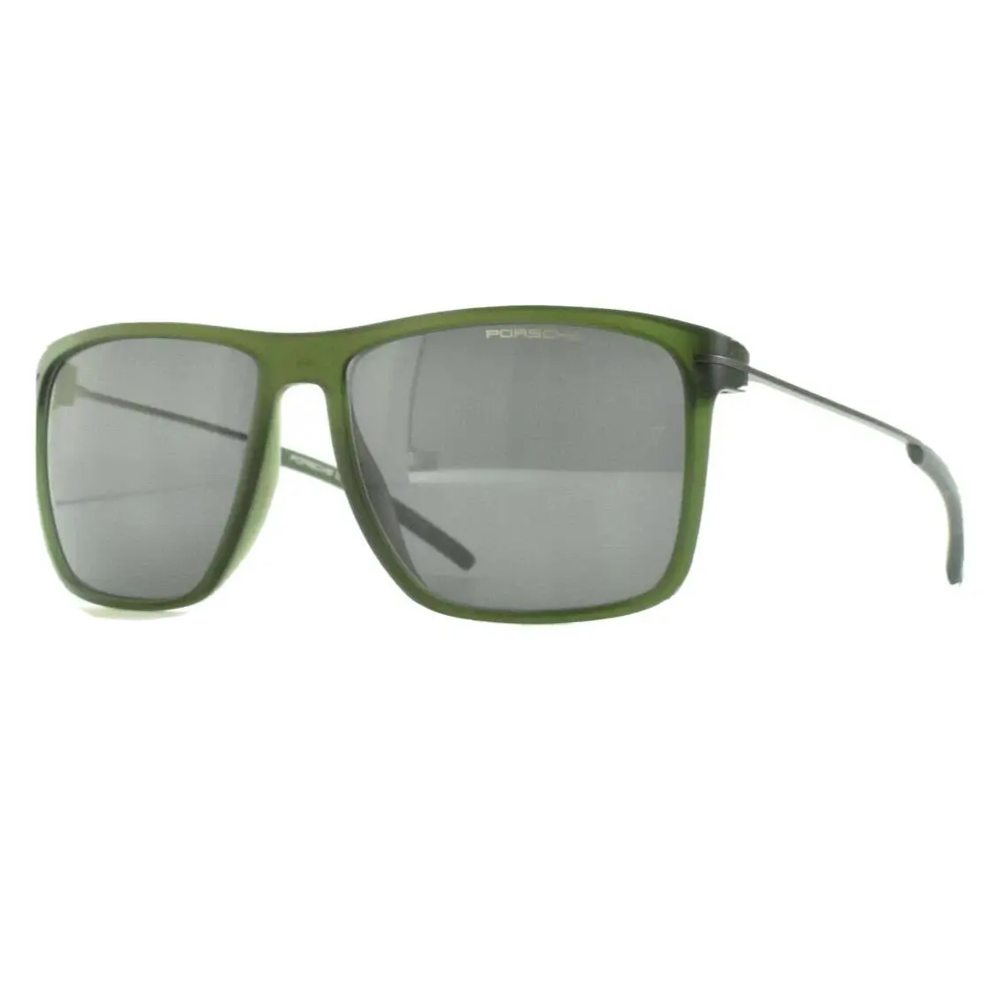 Porsche 8636 C Full Rim Mens Green Square Sunglasses Porsche 404-690-122-77-39