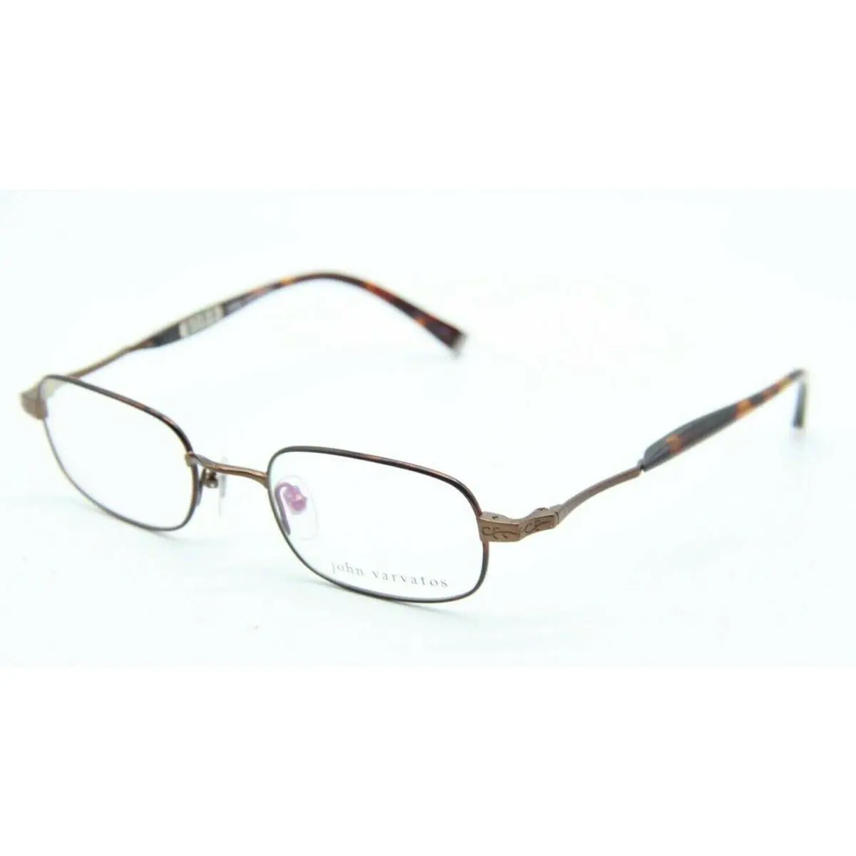 John Varvatos V140 Brown Eyeglasses W/ Case 50-20