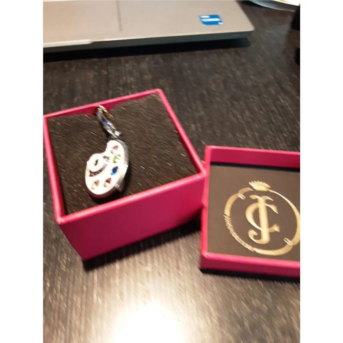 Juicy Couture Painter`s Brush and Palette Charm Rare