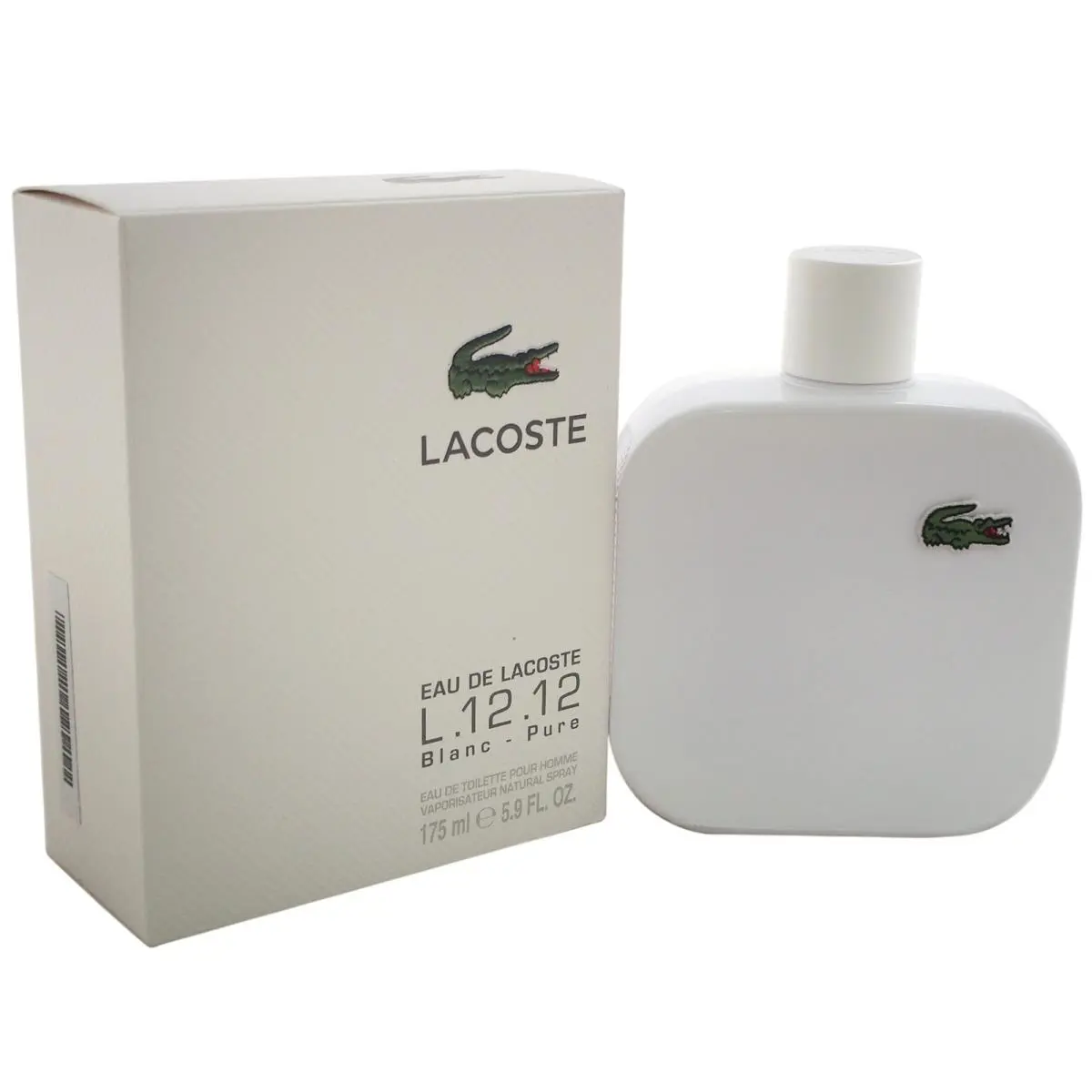 L.12.12 Blanc Lacoste 5.9 oz / 175 ml Eau de Toilette Men Cologne Spray