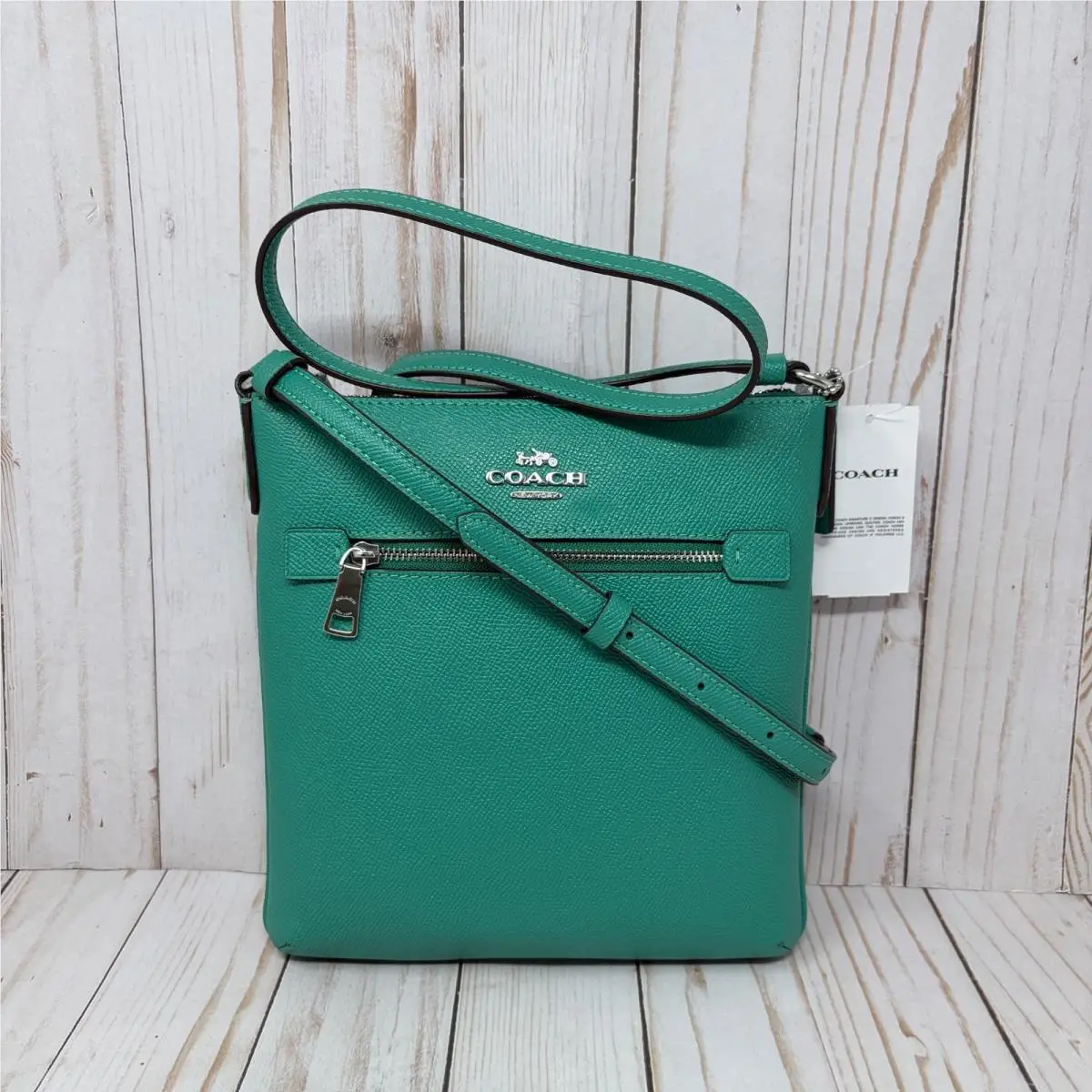 Coach Women`s Mini Rowan File Bag in Bright Green CE871