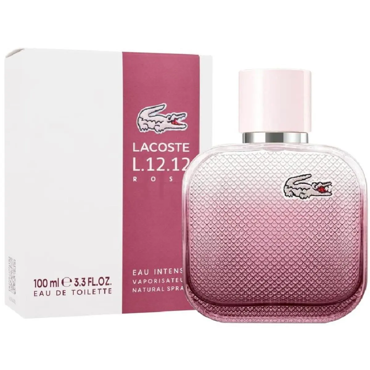 L.12.12 Rose Eau Intense Lacoste 3.3 oz / 100 ml Edt Women Perfume Spray