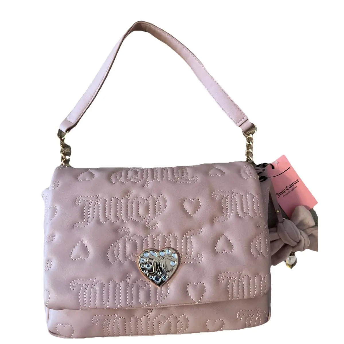 Juicy Couture Purse Lovely Girl Top-handle/crossbody Bag /dusty Blush Pink