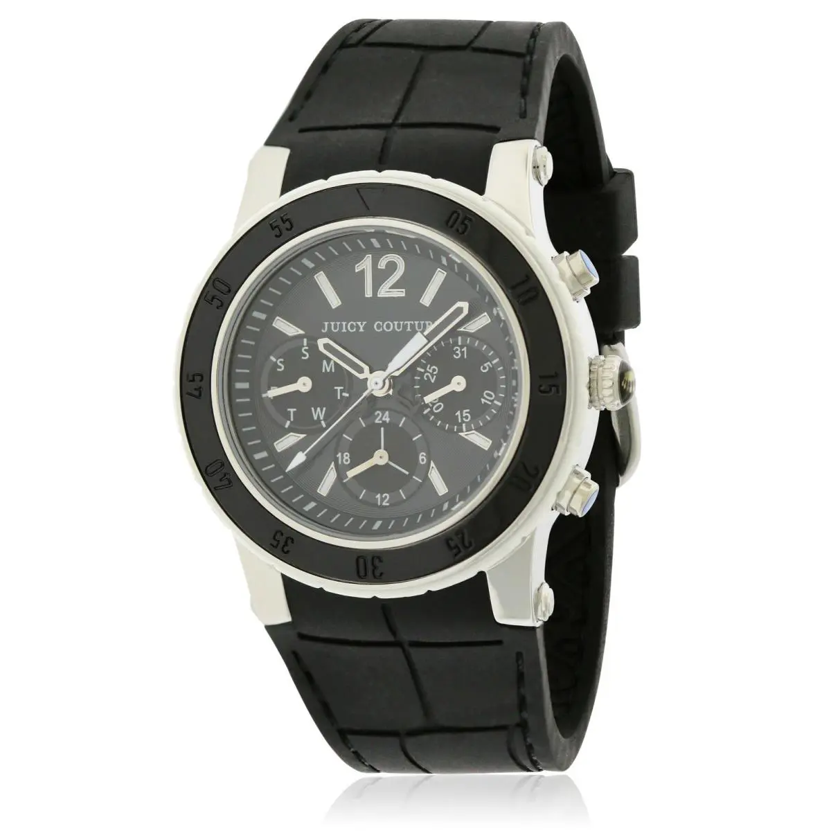 Juicy Couture Hrh Black Rubber Ladies Watch 1900899