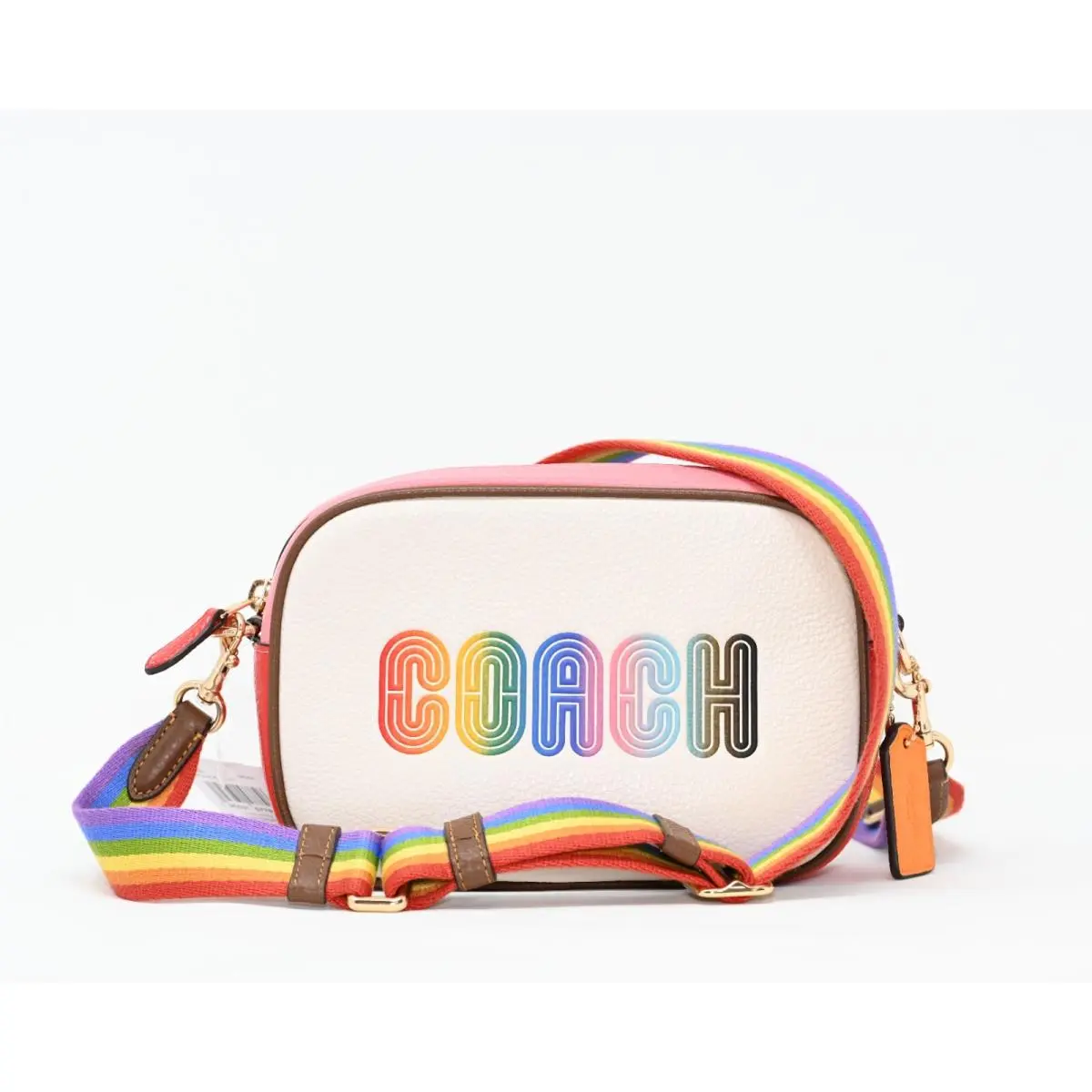 Coach Jamie Mini Camera Bag w Rainbow Coach Pebbled Leather Crossbody C9939